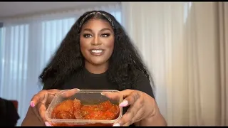 Ester Dean Tries Authentic African Cuisine in London | Food Review Mukbang