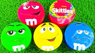 Satisfying Video | Unpacking 5 M&M'S and Skittles with Candy ASMR