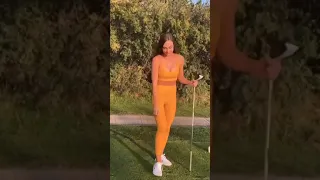 Hottest Model and Golf Girl Courtney Ann Plays Golf | Golf Shorts