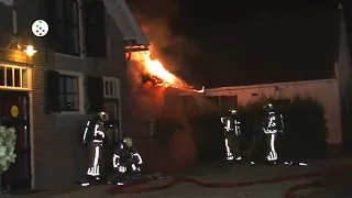 Oog op De Bilt - Brand kantoorboerderij met rieten dak