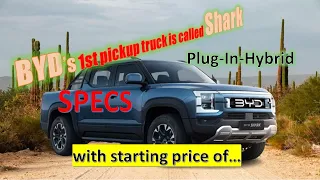 2024 BYD Shark | Plug-In-Hybrid Pickup Truck | SPECS | PRICING | DIMENSIONS - Carspecs Tv