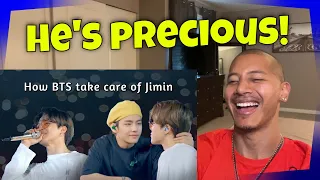 Reacting to How BTS Take Care of Jimin 🥰