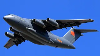 China's Y-20 Military Transport Aircraft Flown with Indigenous WS-20 engine