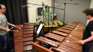 Radiohead - Daydreaming - cover by Pulse Percussion Trio, on a vibraphone and two marimbas