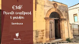 Tour - €30,000 house with courtyard for sale in Sambuca, Sicily