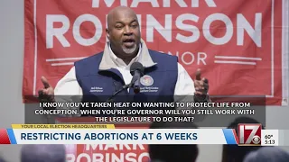 Robinson: ‘Next goal’ is to restrict abortion at six weeks in NC