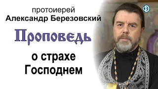 Проповедь о страхе Господнем (2021.04.01). Протоиерей Александр Березовский