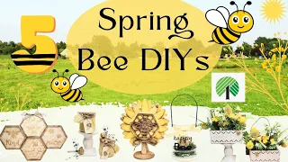 5 *Must See* Spring Honey Bee DIYs • Dollar Tree Crafts • Trash to Treasure • New Dollar Tree Finds