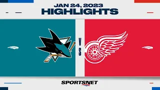 NHL Highlights | Sharks vs. Red Wings - January 23, 2023