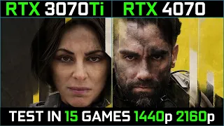 RX 3070Ti vs RTX 4070 | Test in 15 Games | 1440p - 2160p | Which One Is Better? | 2023