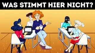 22 FEHLER DIE DU NICHT FINDEN WIRST! BILDERRÄTSEL FÜR KINDER