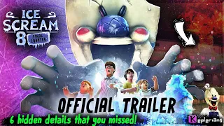 6 tiny little details you just missed!!!🔎😱 | ICE SCREAM 8: FINAL CHAPTER 🍧 OFFICIAL TRAILER