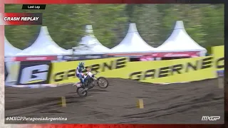 Benistant crash | MX2 race 1 | MXGP of Patagonia-Argentina 2023 #MXGP #Motocross