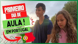 PRIMEIRO DIA DE AULA DAS CRIANÇAS EM PORTUGAL 🇵🇹