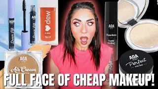 FULL FACE OF CHEAP MAKEUP!! NOTHING OVER $2!! SHOP MISS A - AOA BRAND MAKEUP -IS IT A BUNCH OF JUNK?