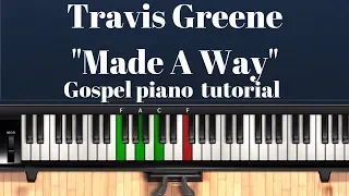 How to play "Made A Way" by Travis Greene - Gospel Piano tutorial in B and C major