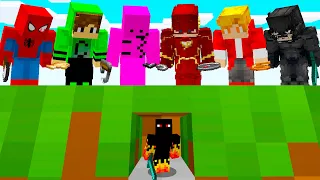 100 CAÇADORES vs ATHOS no MINECRAFT - O Filme