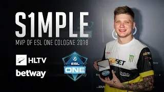 s1mple - HLTV MVP by betway of ESL One Cologne 2018