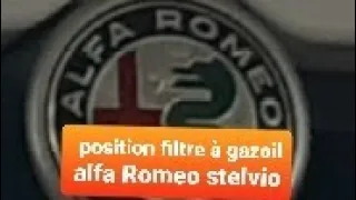 Position filtre à gazoil pour alfa Romeo stelvio 2019 /Diesel filter position for alfa Romeo stelvio