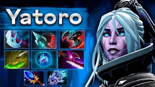 Yatoro на 8 слотовой дровке в часовой катке! - Яторо Drow Ranger DOTA 2