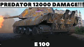 World of Tanks Predator on E100 / 12000 DAMAGE 6 KILLS!!!