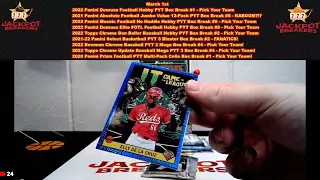 3-1-23 2022 Bowman Chrome Baseball PYT 2 Mega Box Break #4 - Pick Your Team!