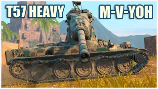 T57 Heavy Tank & M-V-Yoh • WoT Blitz Gameplay