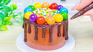 Amazing Chocolate Cake | Fancy Miniature Chocolate Cake Sprinkles Decorating | Tiny Miniature Ideas