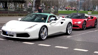 Carspotting Düsseldorf 2024 #1- 458 Speciale A, Purosangue, 812GTS, 910 R8GT, M4CSL, Murcielago...