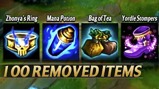 THE REMOVED ITEMS of League of Legends