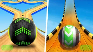Going Balls Speedrun Vs Sky Rolling Ball 3D All Levels 🛢🔋💣 🧨💎🎁