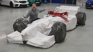 FORMULA 1 CAR CHRISTMAS PRESENT! You Won't Believe The New Shmeemobile