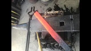 Multi-bar Damascus forge welding