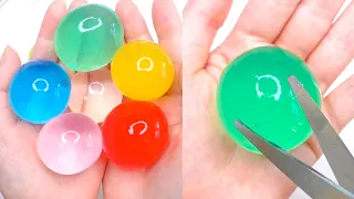 Cutting & Crushing GIANT Orbeez Ball or Water Beads! Satisfying Slime Videos #14