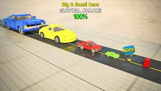 Big & Small Cars vs TNT Barrel | Teardown