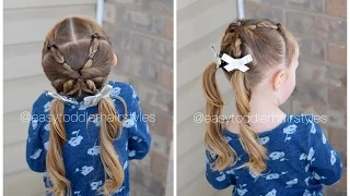 Faux Fishtail Flips Into Pigtails