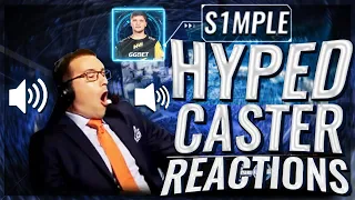MOST HYPED CASTER REACTIONS TO S1MPLE PLAYS! (INSANE MOMENTS)