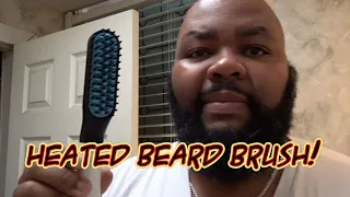Quick and Easy Beard Straightening / Beard Styling With A Heated Brush