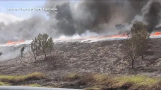 2nd large brushfire breaks out at Florida plant