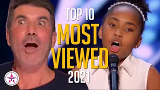 Top 10 MOST VIEWED Auditions on America's Got Talent 2021!