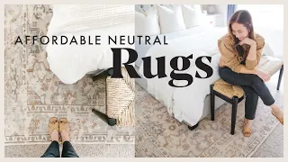 AFFORDABLE NEUTRAL RUGS (that look expensive!) | Rug Tips & Current Trends