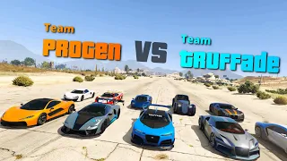 GTA V Team Progen vs Team Truffade  Bugatti V McLaren
