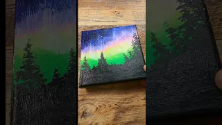 ✨ Aurora Night Sky | Easy Acrylic Painting for Beginners 🎨
