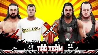 Extreme Rules 2019 - The Undertaker & Roman Reigns Vs Drew McIntyre & Shane McMahon - WWE 2K19