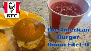 KFC Japan - Trying the Onion Filet-O burger & Cranberry Lemonade soda