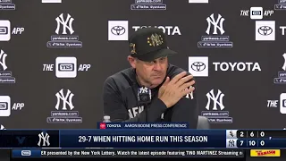 Aaron Boone discusses win over White Sox