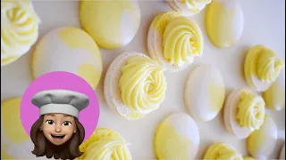 macarons Italian method | how to make 2 colors macarons