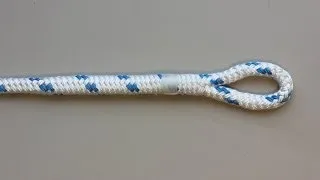 Eye splice in double braid polyester rope