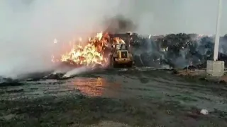 Вогнеборці ліквідували масштабну пожежу соломи