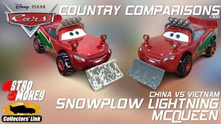 Snowplow Lightning McQueen | Country Comparisons | Episode 300 (China vs Vietnam) Mattel Disney Cars